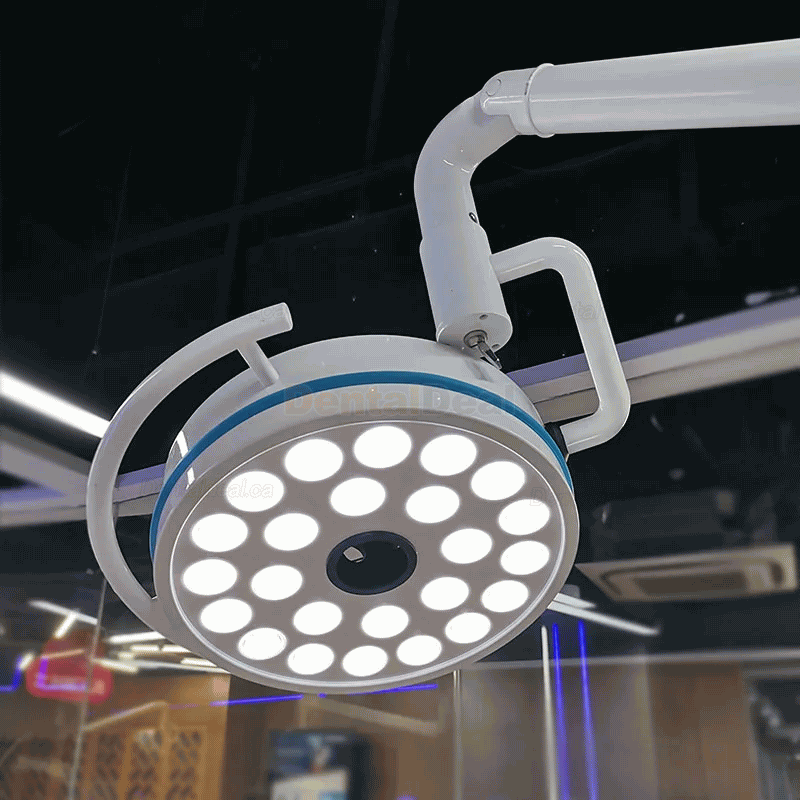 72W Ceiling Mounted Dental LED Light 24 Cold Light Shadowless Operating Lamp